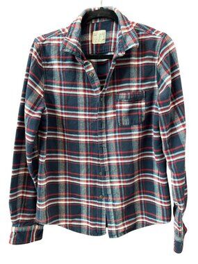 Vintage 1994 The Shirt Plaid Flannel Shirt Men's Small 100% Cotton Grunge USA